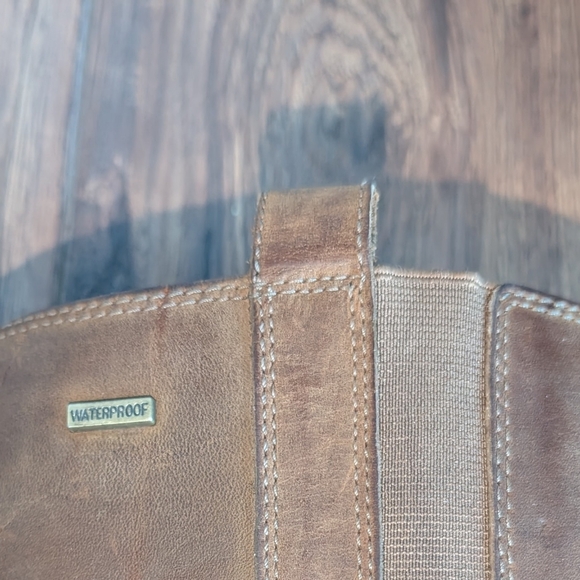 Chestnut Leather " Tetra" Waterproof Boots by Merrell Women's Sz 8 - Picture 6 of 9